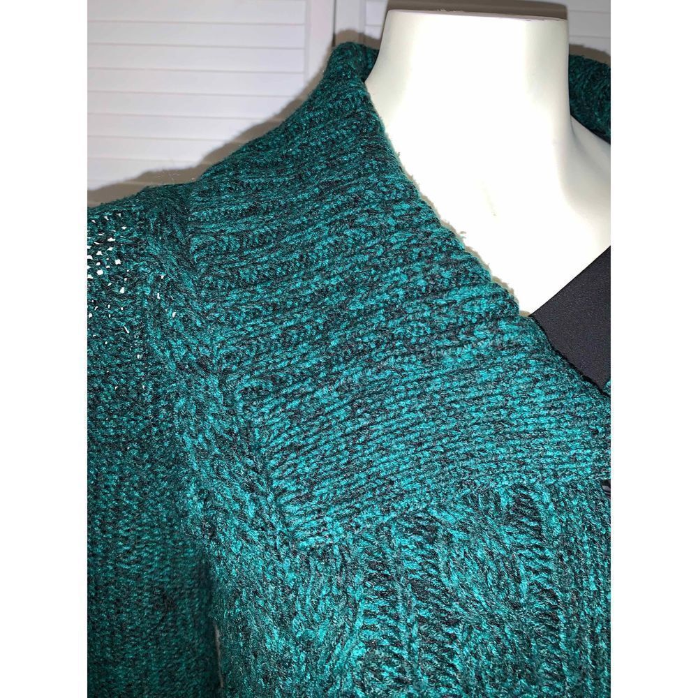 Vintage Y2K Button Down Cardigan Knit Sweater Size PS - Picture 3 of 10